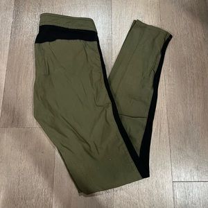 Dark Green and Black Pants